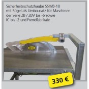 AVOLA Sicherheitsschutzhaube SSH/B Serie ZB / ZBV / IC und Fremdfabrikate