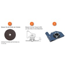 Dustcontrol Absaughaube Schruppscheiben Trennscheiben Diamanttrennscheiben 115 mm